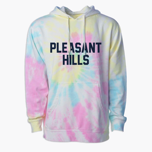 Pleasant Hills Pennsylvania Classic Block Premium Tie-Dye Hoodie