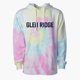 Glen Ridge New Jersey Classic Block Premium Tie-Dye Hoodie