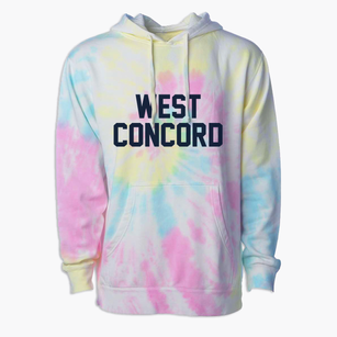 West Concord Massachusetts Classic Block Premium Tie-Dye Hoodie