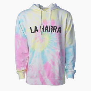 La Habra California Classic Curve Premium Tie-Dye Hoodie