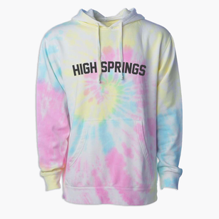 High Springs Florida Classic Curve Premium Tie-Dye Hoodie