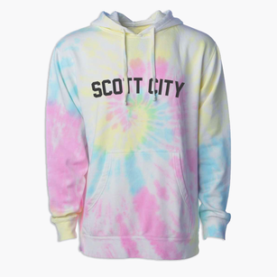 Scott City Kansas Classic Curve Premium Tie-Dye Hoodie