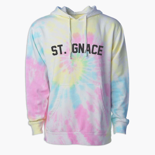 St. Ignace Michigan Classic Curve Premium Tie-Dye Hoodie