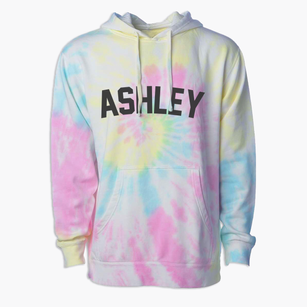 Ashley Indiana Classic Curve Premium Tie-Dye Hoodie