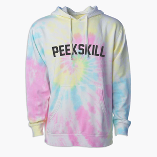 Peekskill New York Classic Curve Premium Tie-Dye Hoodie