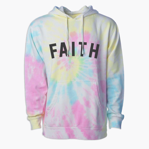 Faith North Carolina Classic Curve Premium Tie-Dye Hoodie