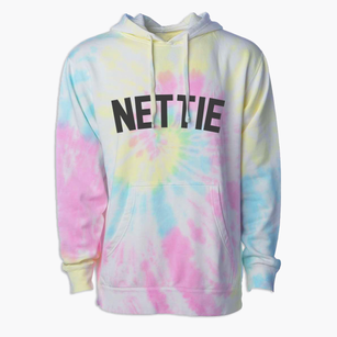 Nettie West Virginia Classic Curve Premium Tie-Dye Hoodie