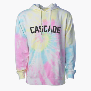 Cascade Wisconsin Classic Curve Premium Tie-Dye Hoodie