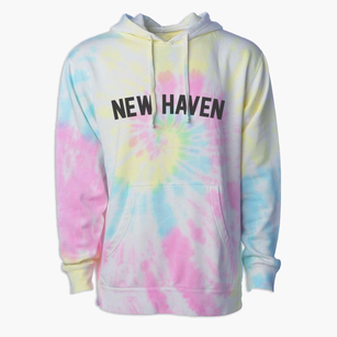 New Haven Wisconsin Classic Curve Premium Tie-Dye Hoodie