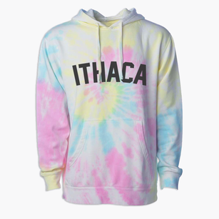 Ithaca Wisconsin Classic Curve Premium Tie-Dye Hoodie
