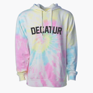 Decatur Nebraska Classic Curve Premium Tie-Dye Hoodie
