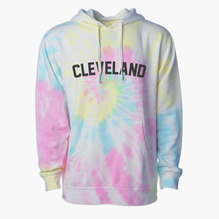Cleveland Utah Classic Curve Premium Tie-Dye Hoodie