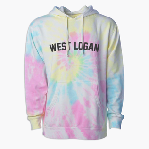 West Logan West Virginia Classic Curve Premium Tie-Dye Hoodie