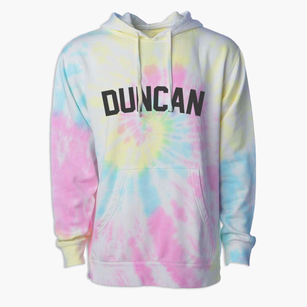 Duncan Nebraska Classic Curve Premium Tie-Dye Hoodie