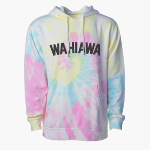 Wahiawa Hawaii Classic Curve Premium Tie-Dye Hoodie