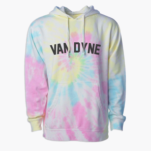 Van Dyne Wisconsin Classic Curve Premium Tie-Dye Hoodie
