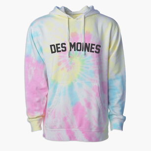 Des Moines New Mexico Classic Curve Premium Tie-Dye Hoodie