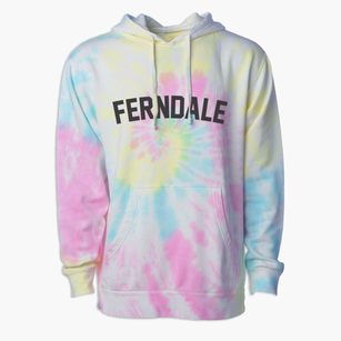 Ferndale Washington Classic Curve Premium Tie-Dye Hoodie