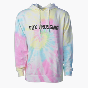 Fox Crossing Wisconsin Classic Curve Premium Tie-Dye Hoodie