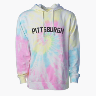Pittsburgh Pennsylvania Classic Curve Premium Tie-Dye Hoodie