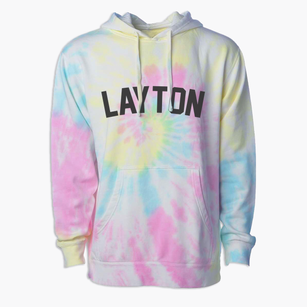Layton Utah Classic Curve Premium Tie-Dye Hoodie