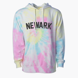 Newark New Jersey Classic Curve Premium Tie-Dye Hoodie