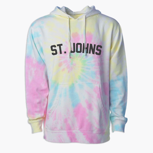 St. Johns Michigan Classic Curve Premium Tie-Dye Hoodie