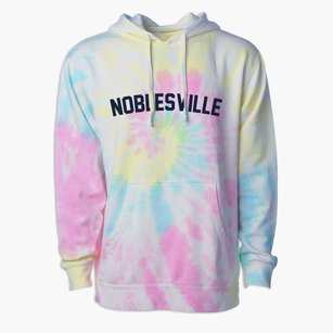 Noblesville Indiana Classic Curve Premium Tie-Dye Hoodie