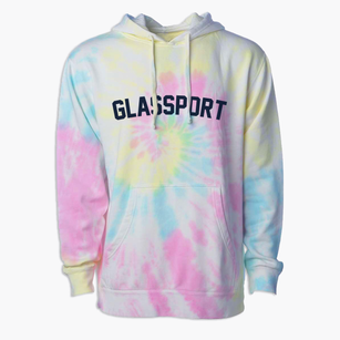 Glassport Pennsylvania Classic Curve Premium Tie-Dye Hoodie