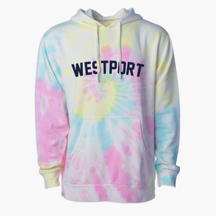 Westport Wisconsin Classic Curve Premium Tie-Dye Hoodie