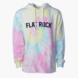 Flat Rock North Carolina Classic Curve Premium Tie-Dye Hoodie