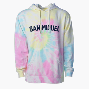 San Miguel California Classic Curve Premium Tie-Dye Hoodie