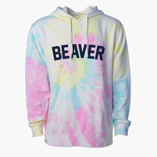 Beaver Utah Classic Curve Premium Tie-Dye Hoodie