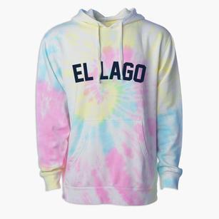 El Lago Texas Classic Curve Premium Tie-Dye Hoodie
