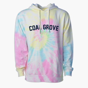 Coal Grove Ohio Classic Curve Premium Tie-Dye Hoodie