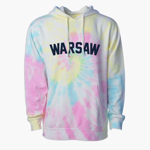 Warsaw Missouri Classic Curve Premium Tie-Dye Hoodie