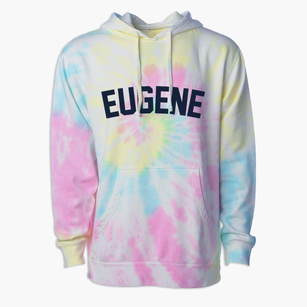 Eugene Oregon Classic Curve Premium Tie-Dye Hoodie