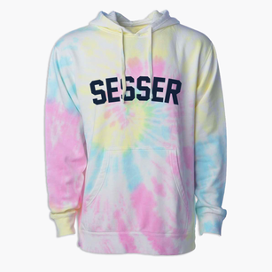 Sesser Illinois Classic Curve Premium Tie-Dye Hoodie