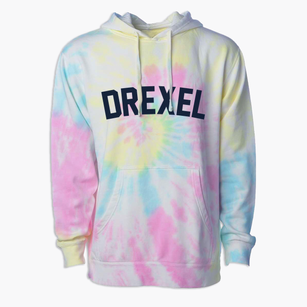 Drexel North Carolina Classic Curve Premium Tie-Dye Hoodie
