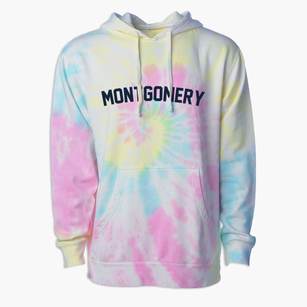 Montgomery West Virginia Classic Curve Premium Tie-Dye Hoodie