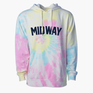 Midway Louisiana Classic Curve Premium Tie-Dye Hoodie