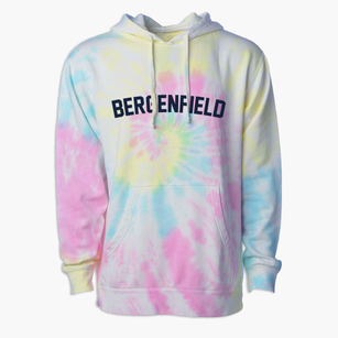 Bergenfield New Jersey Classic Curve Premium Tie-Dye Hoodie