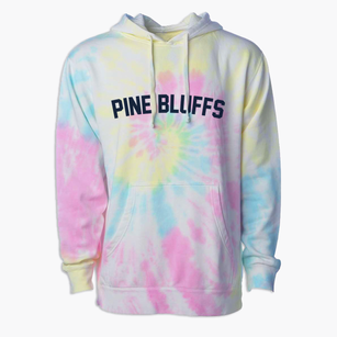 Pine Bluffs Wyoming Classic Curve Premium Tie-Dye Hoodie