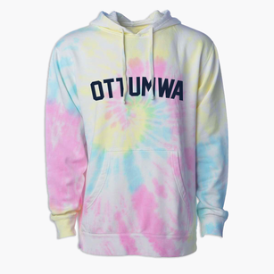 Ottumwa Iowa Classic Curve Premium Tie-Dye Hoodie
