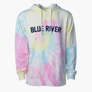 Blue River Colorado Classic Curve Premium Tie-Dye Hoodie
