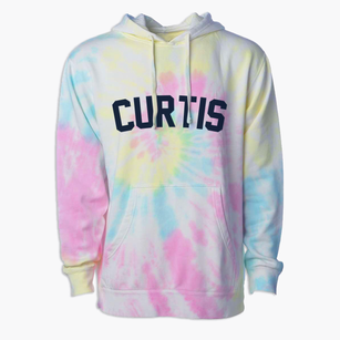 Curtis Nebraska Classic Curve Premium Tie-Dye Hoodie