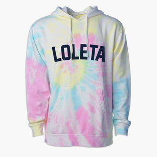 Loleta California Classic Curve Premium Tie-Dye Hoodie