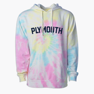 Plymouth Iowa Classic Curve Premium Tie-Dye Hoodie