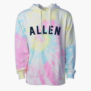Allen Nebraska Classic Curve Premium Tie-Dye Hoodie