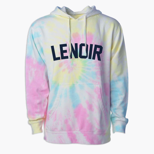 Lenoir North Carolina Classic Curve Premium Tie-Dye Hoodie